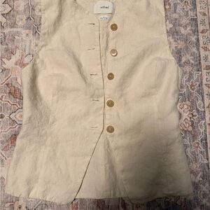 Wilfred Cream Buttoned Vest